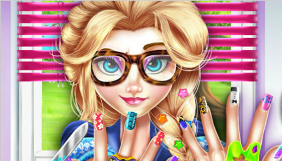 Elsa Hipster Nails